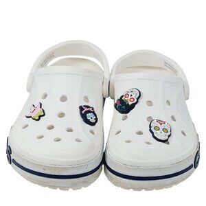 Crocs Girl's White Classic Bayaband Ultra Light Waterproof Clogs Size US 6